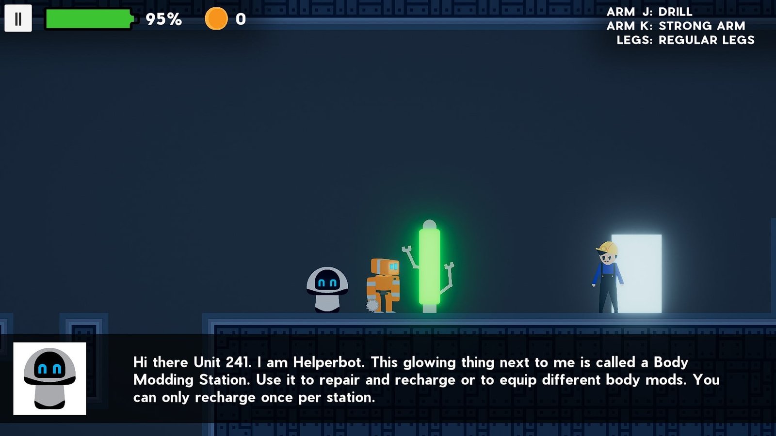 Cyberview-Screenshot: Plattform-Gameplay mit Body Mods
