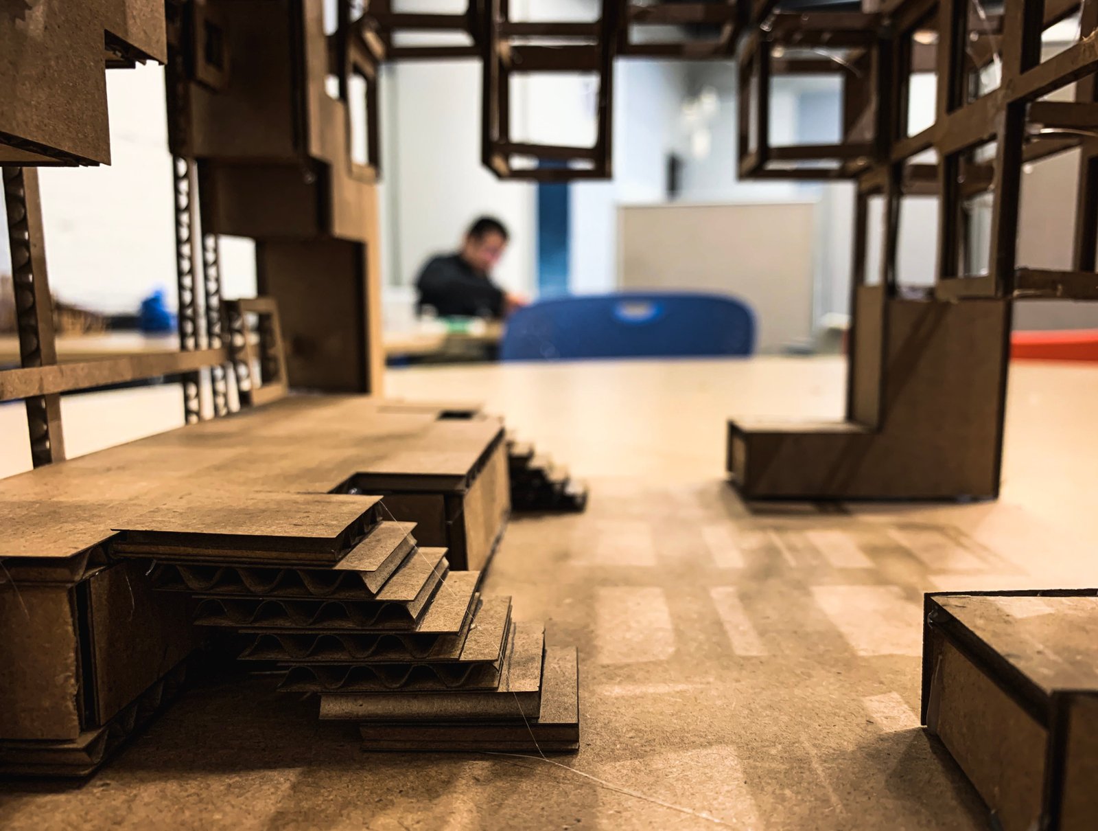 Physisches Modell des modularen Pavillons – Ansicht 2