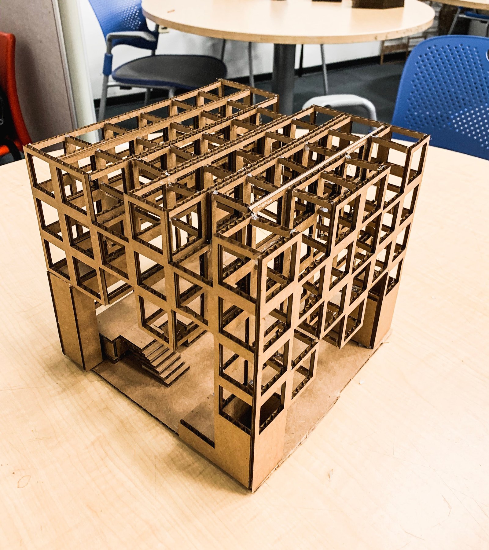 Physisches Modell des modularen Pavillons – Detail