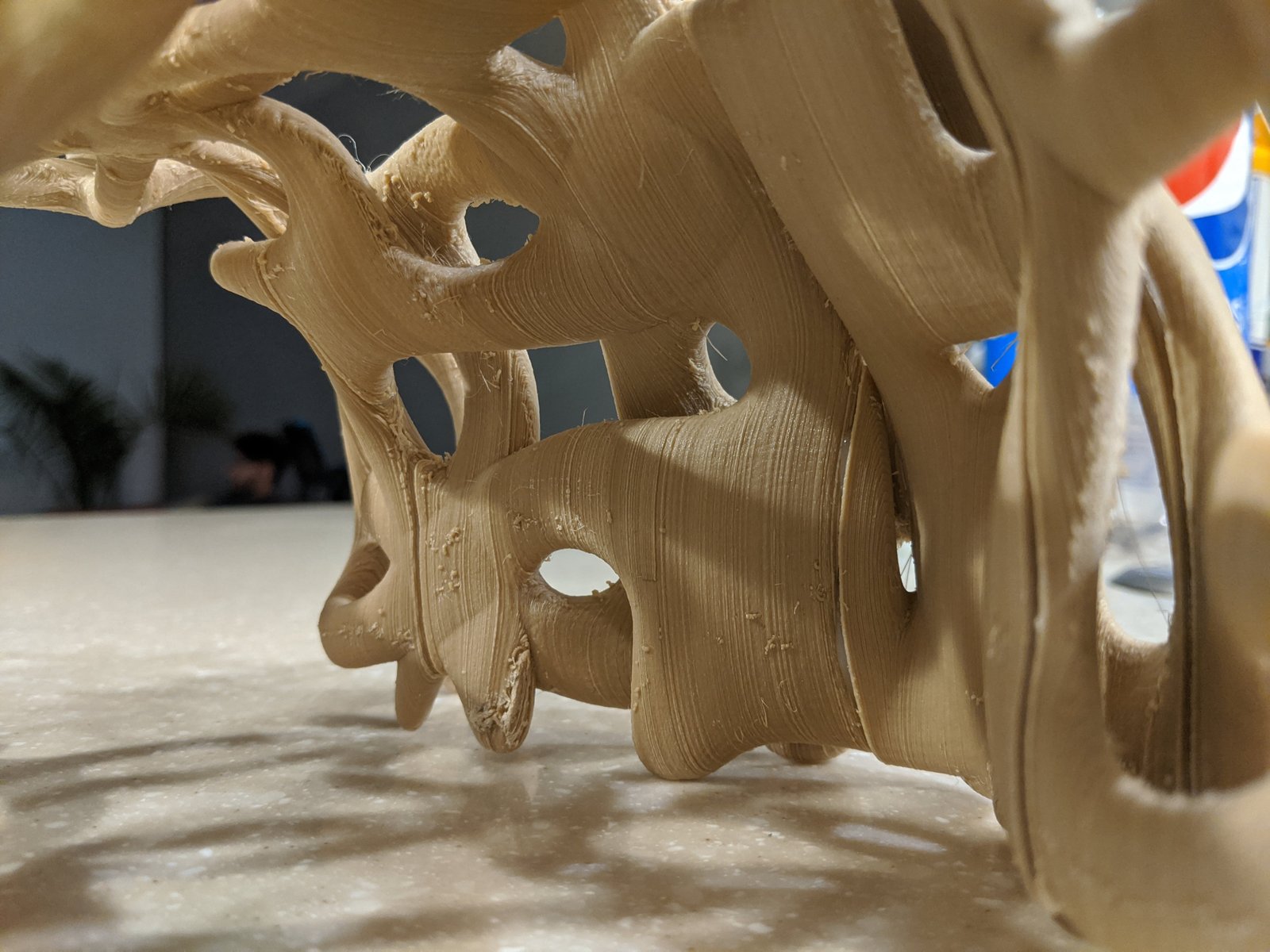 Physisches Modell des parametrischen Pavillons – Detail 1