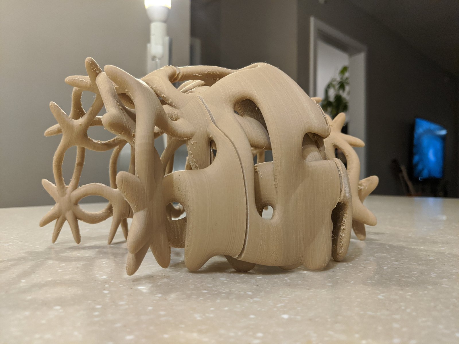 Physisches Modell des parametrischen Pavillons – Detail 2